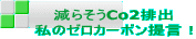 減らそうCo2排出 私のゼロカーボン提言！ 